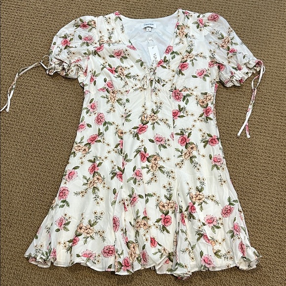 Yumi Kim Dresses & Skirts - Yumi Kim Kelly Dress size XL Royal Rose Ivory Fairy Cottagecore Mini